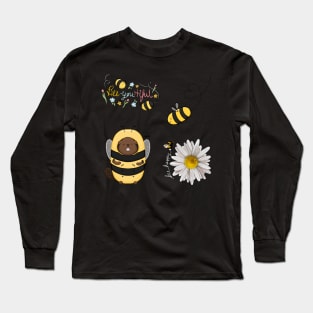 Cute Bee Designs Pack! Stickers & Magnets for the Bee Lovers Long Sleeve T-Shirt